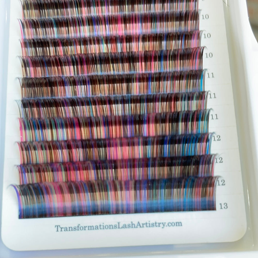 Autumn Rainbow Colored Lashes
