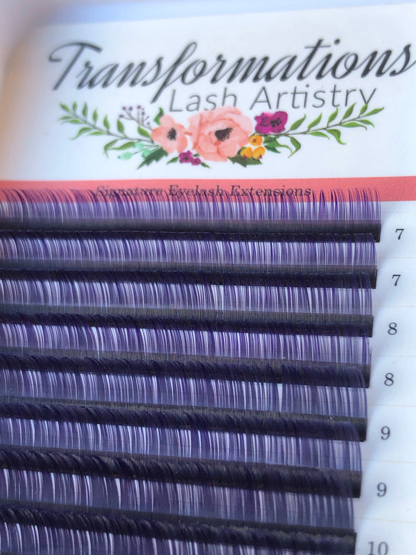 Purple Ombré Lashes | Transformations Lash Artistry