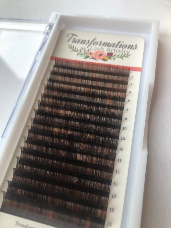 Black & Brown Mix Lashes | Transformations Lash Artistry