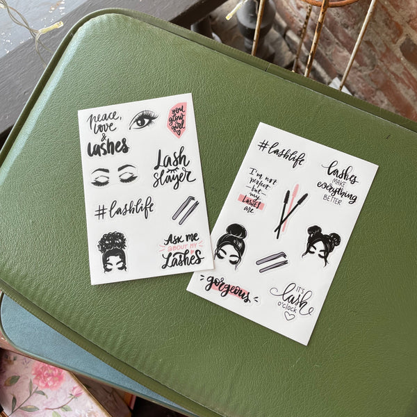 Lash Lover's Sticker Sheet