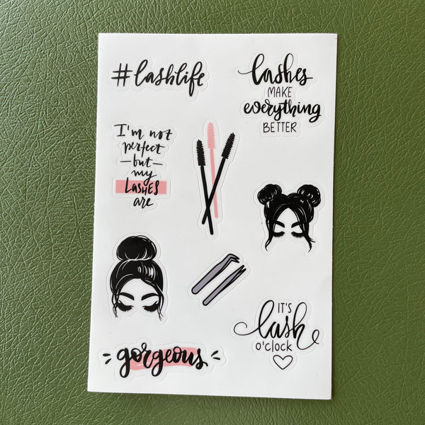 Lash Lover's Sticker Sheet