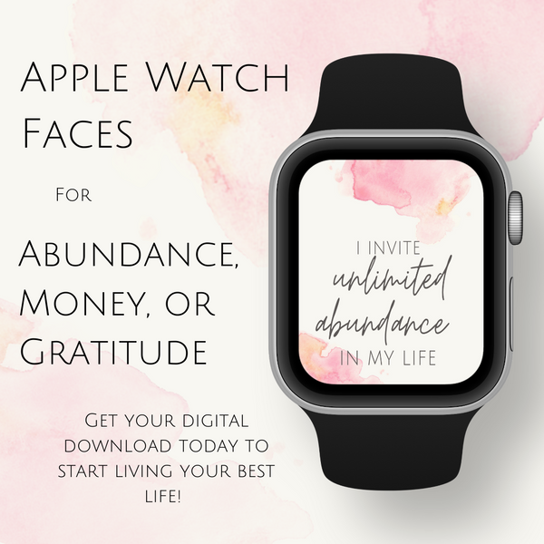 Apple Watch Face for Abundance, Money, or Gratitude | Transformations Lash Artistry